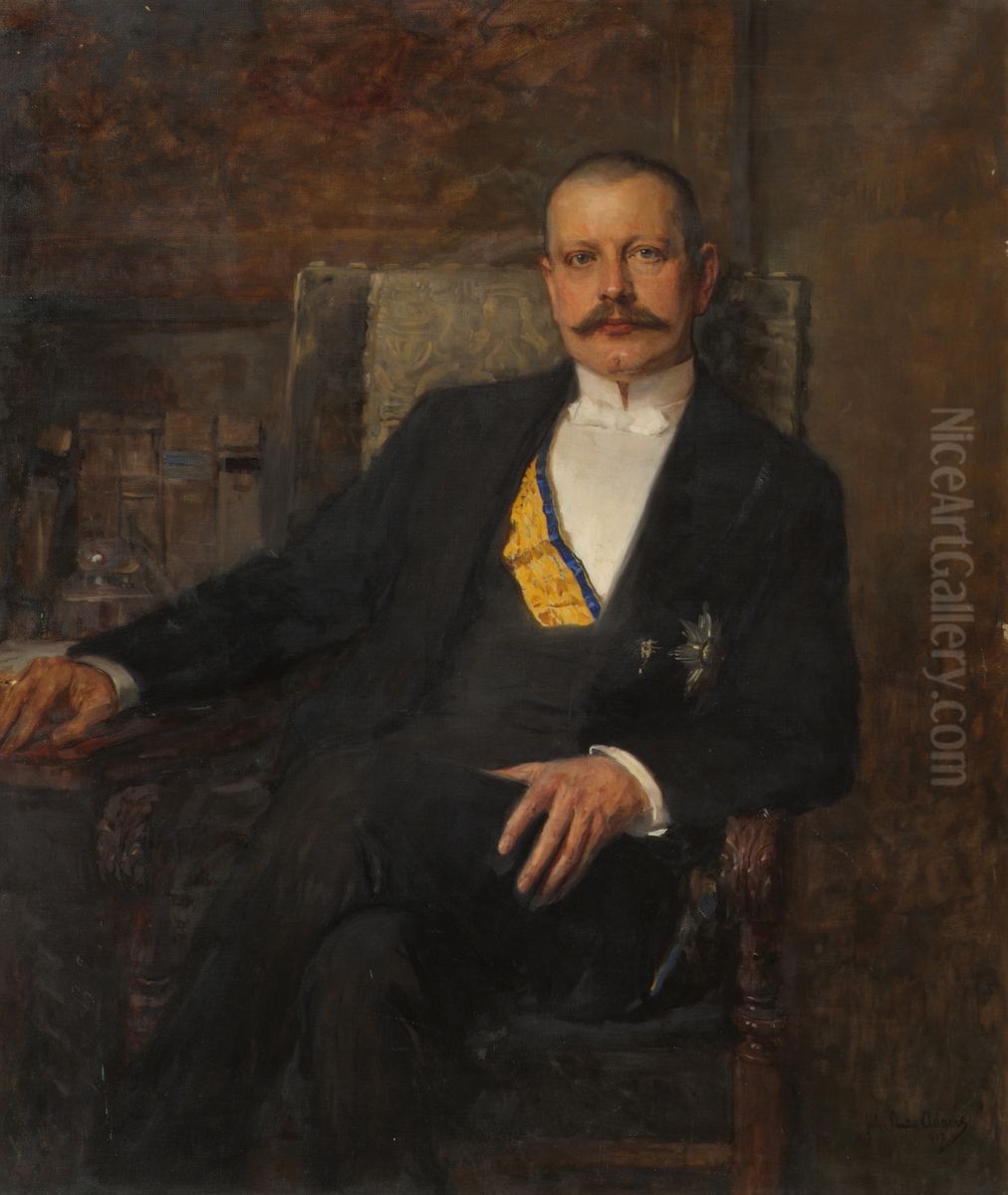 Richard Graf Bienerth-Schmerling Oil Painting by John Quincy Adams