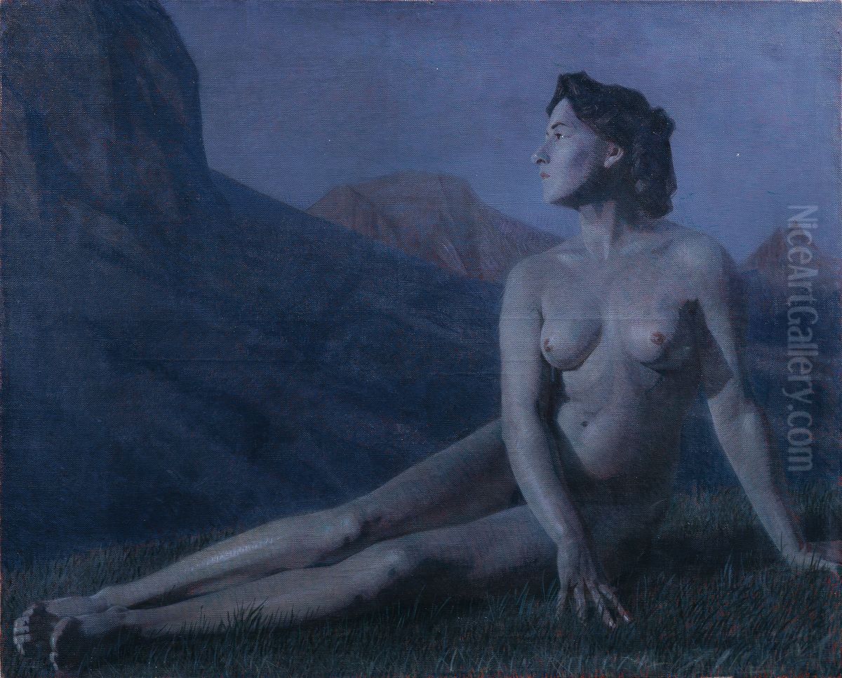 Mondnacht Oil Painting by Ernst Stohr