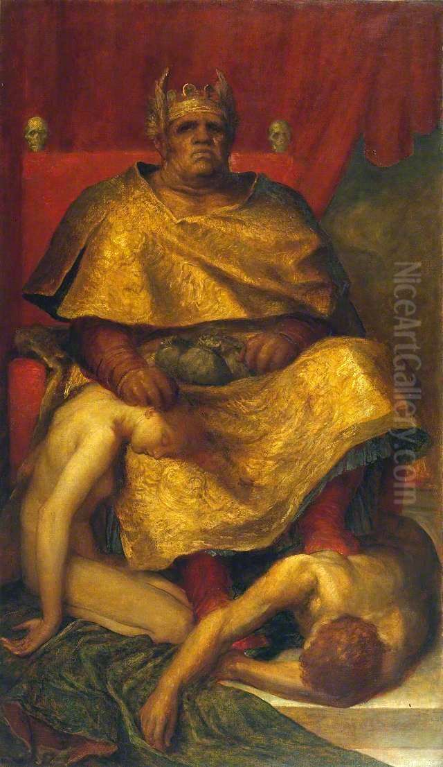 Mammon Oil Painting by George Frederic Watts