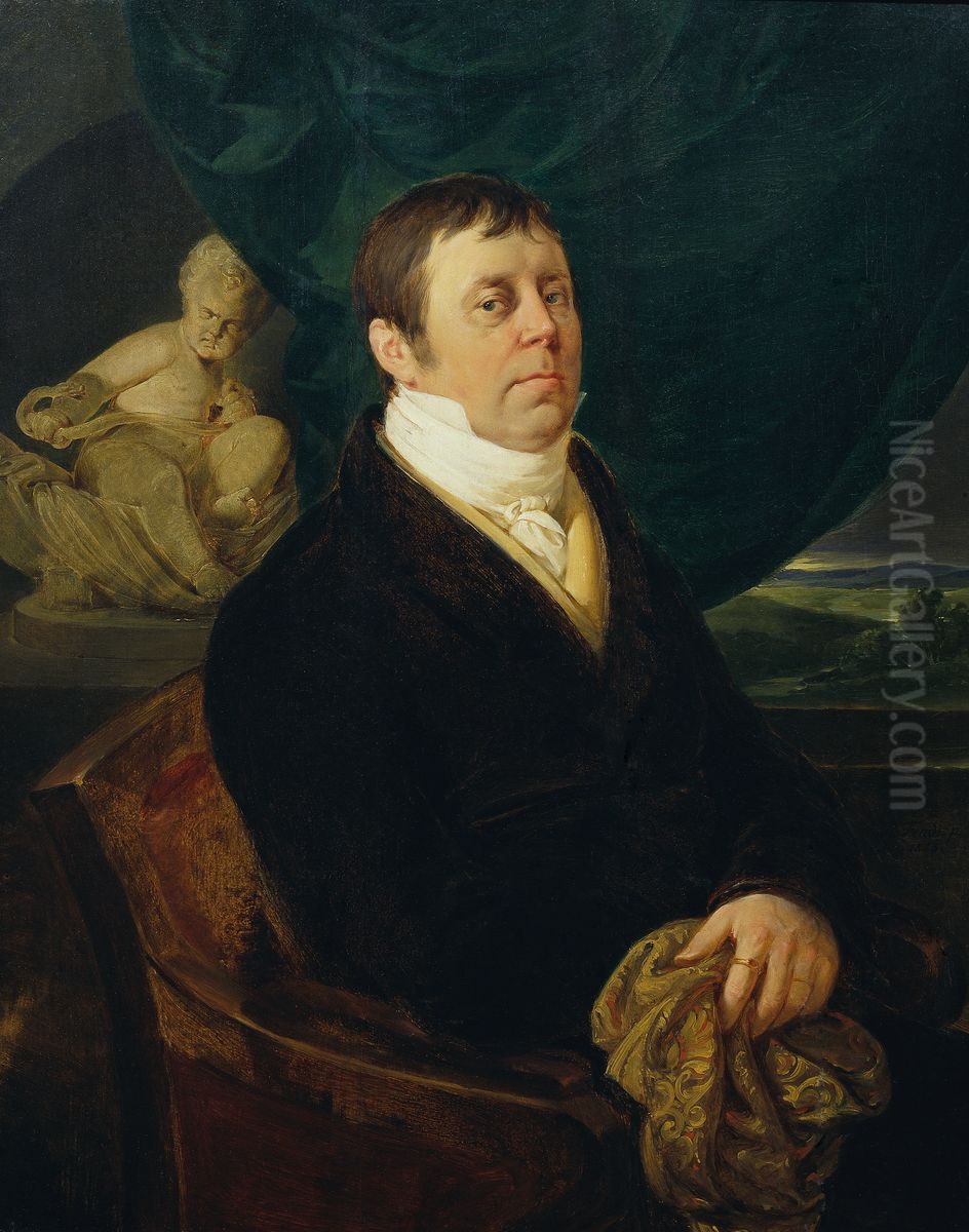 Portrat eines Arztes Oil Painting by Peter Fendi