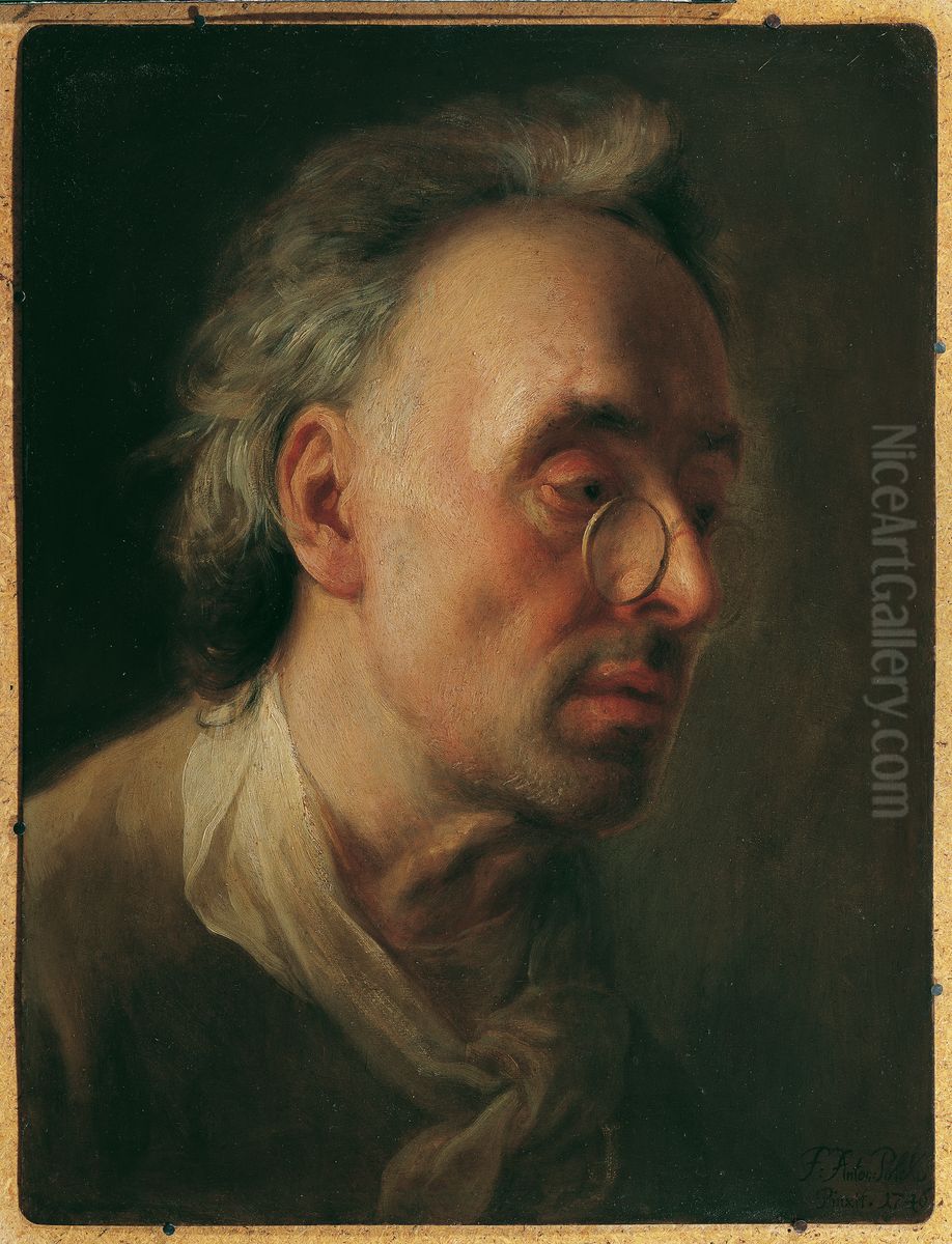 Bildnis des Vaters des Kunstlers Oil Painting by Franz Anton Palko