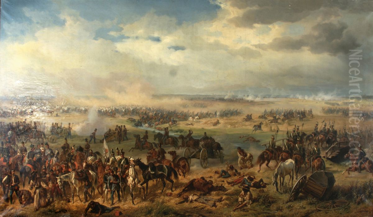 Die Schlacht bei Temesvar Oil Painting by Albrecht Adam