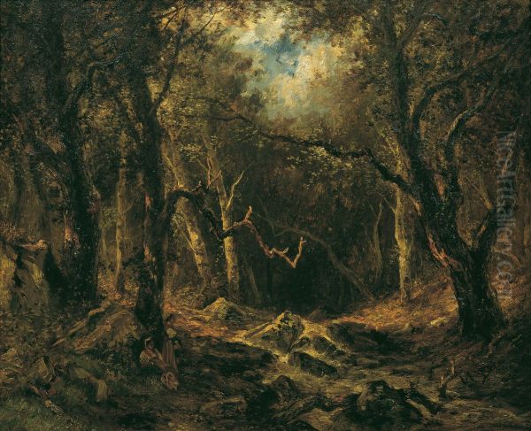 Inside the Forest Oil Painting by Narcisse Virgilio Diaz
