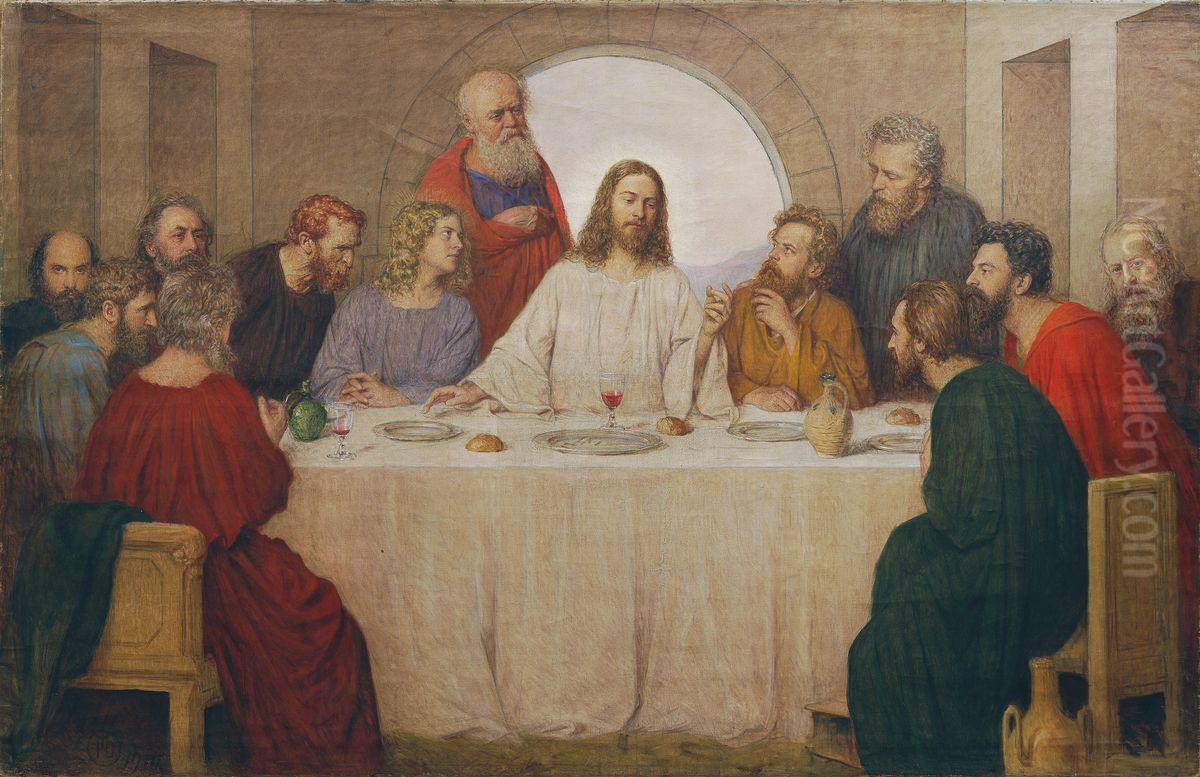 Das letzte Abendmahl Oil Painting by Tom von Dreger