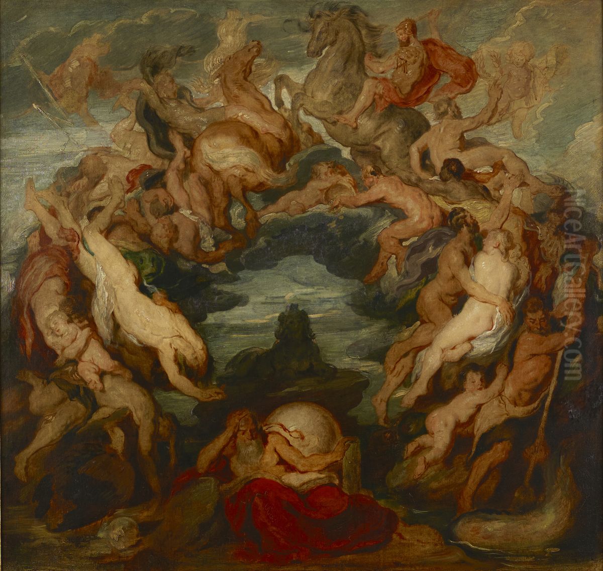 Der Kreislauf des Lebens Oil Painting by Hans (Johann von Strasiripka) Canon
