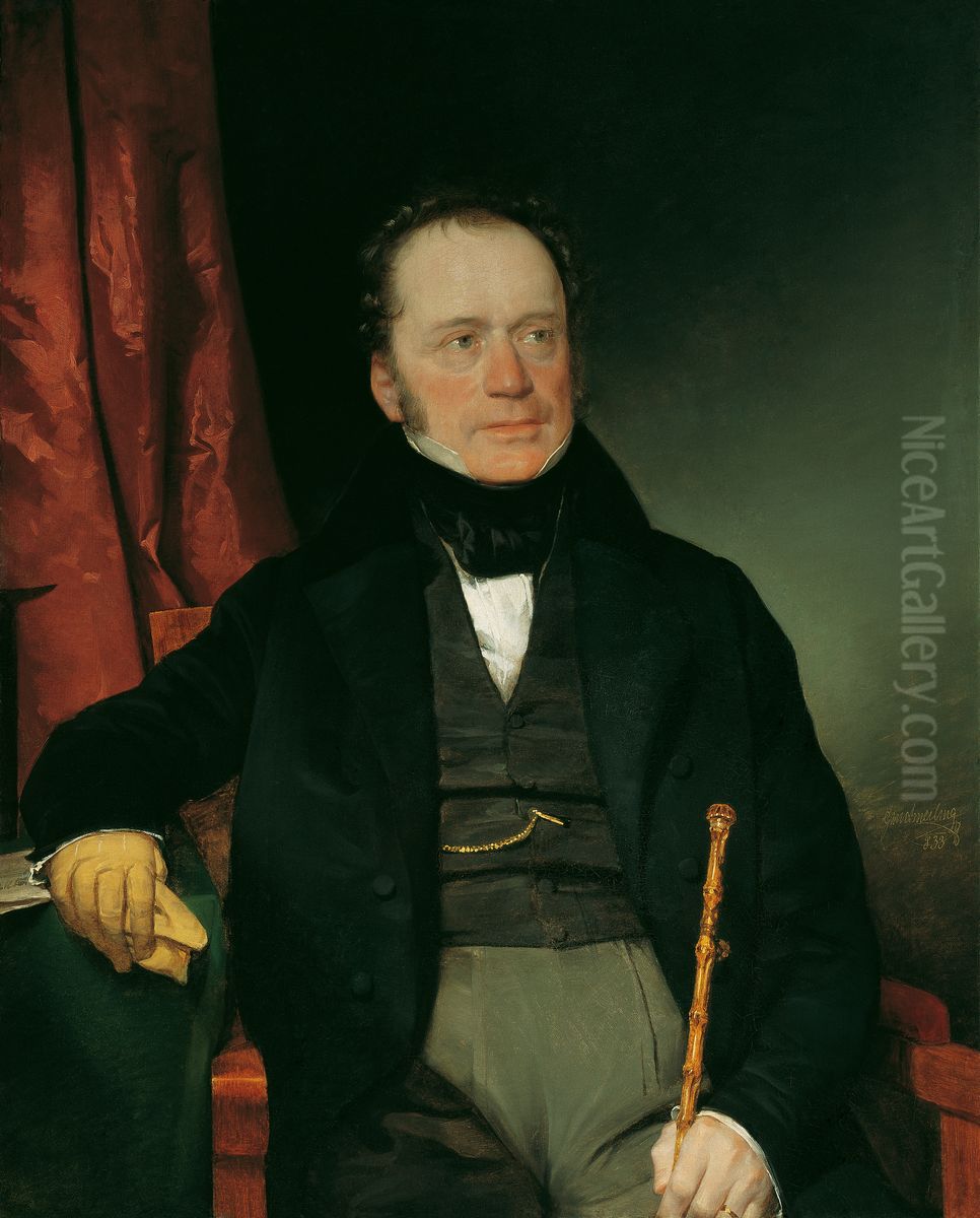 Graf Breda (?) Oil Painting by Friedrich von Amerling