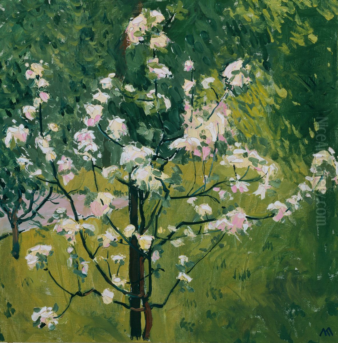 Bluhendes Baumchen Oil Painting by Koloman Moser