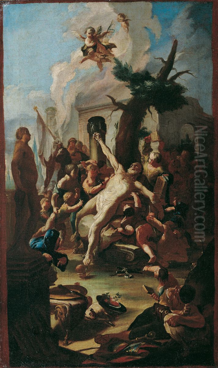 Die Marter des heiligen Cassian Oil Painting by Paul Troger