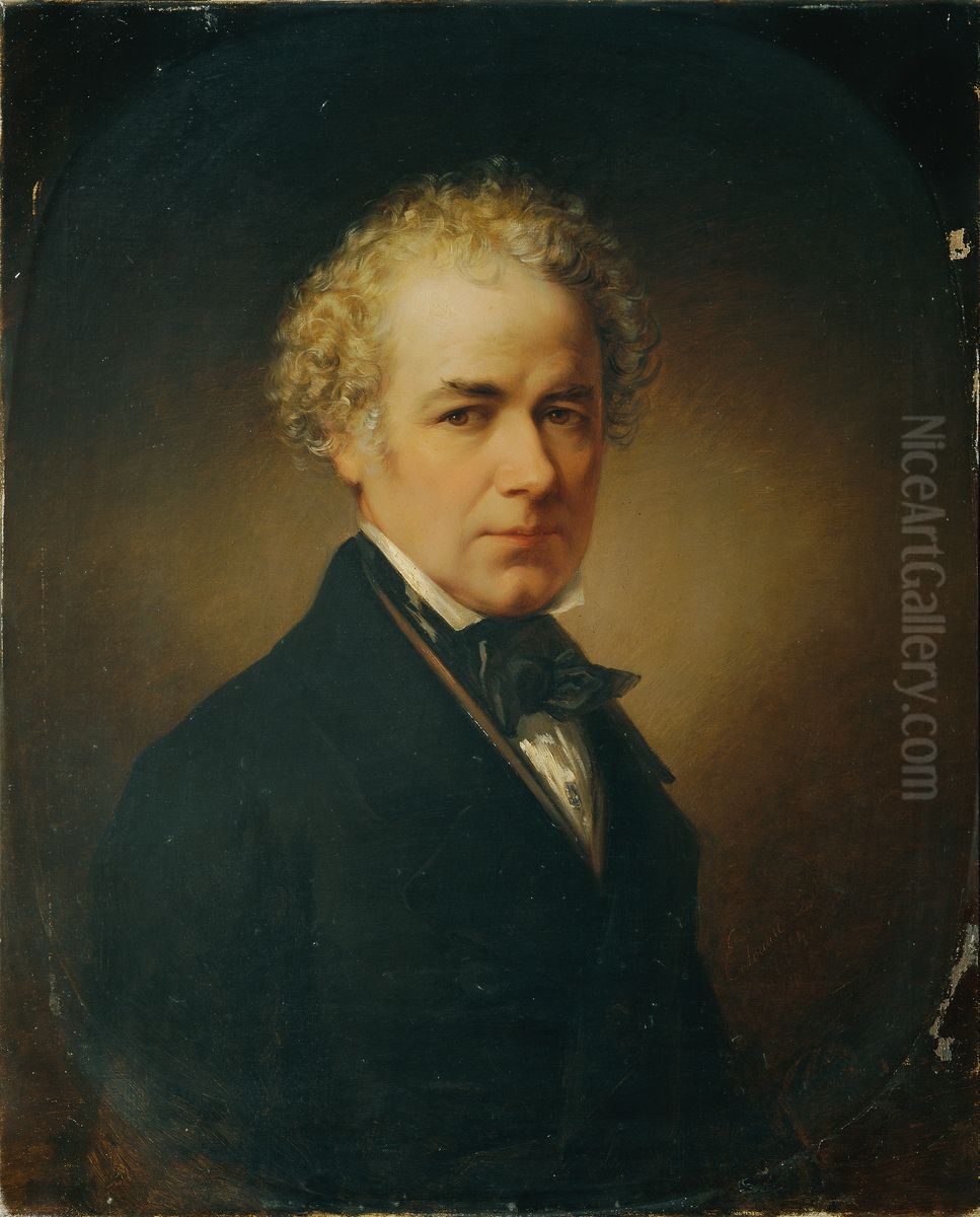 The Painter Johann Ender Oil Painting by Eduard Ender