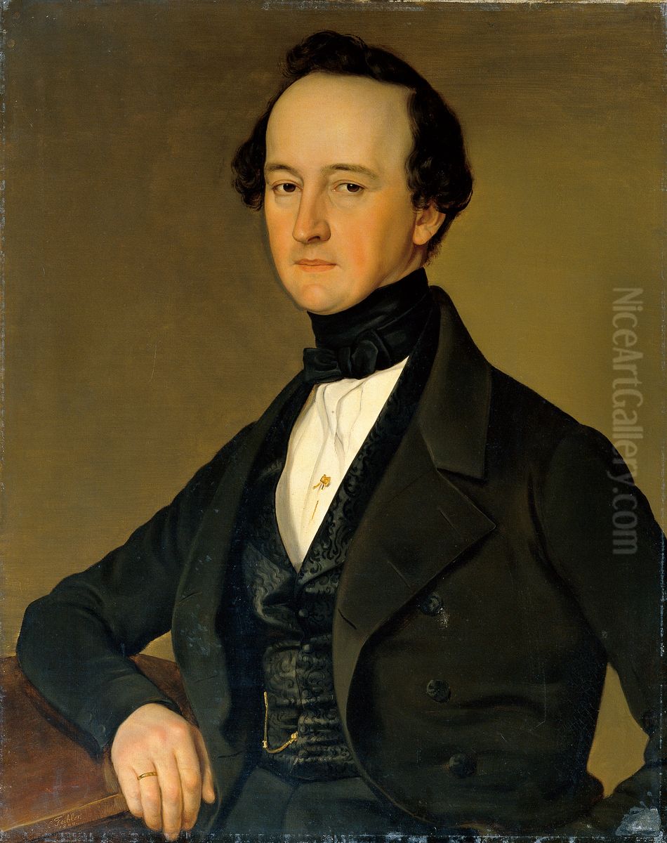 Dr. Franz Russ Oil Painting by Carl Teibler