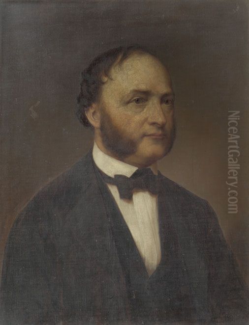 Herrenbildnis Oil Painting by Franz Schrotzberg