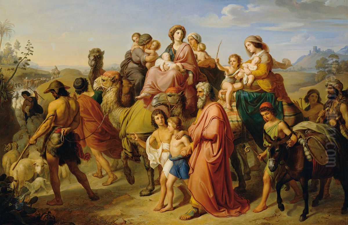 Jacob's homecoming Oil Painting by Karl von Blaas