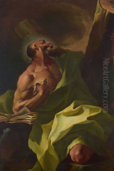 Der Apostel Andreas Oil Painting by Johann Lucas Kracker