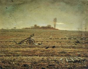 Die Ebene von Chailly mit Egge und Pflug