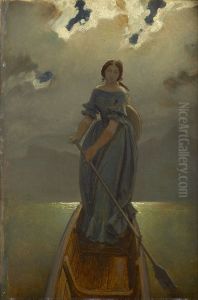 Die Schifferin (Baronin Marie Spaun am Gmundner See)