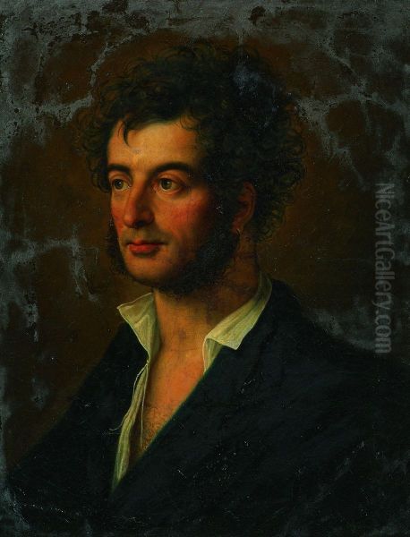 Selbstbildnis Oil Painting by Karl Russ