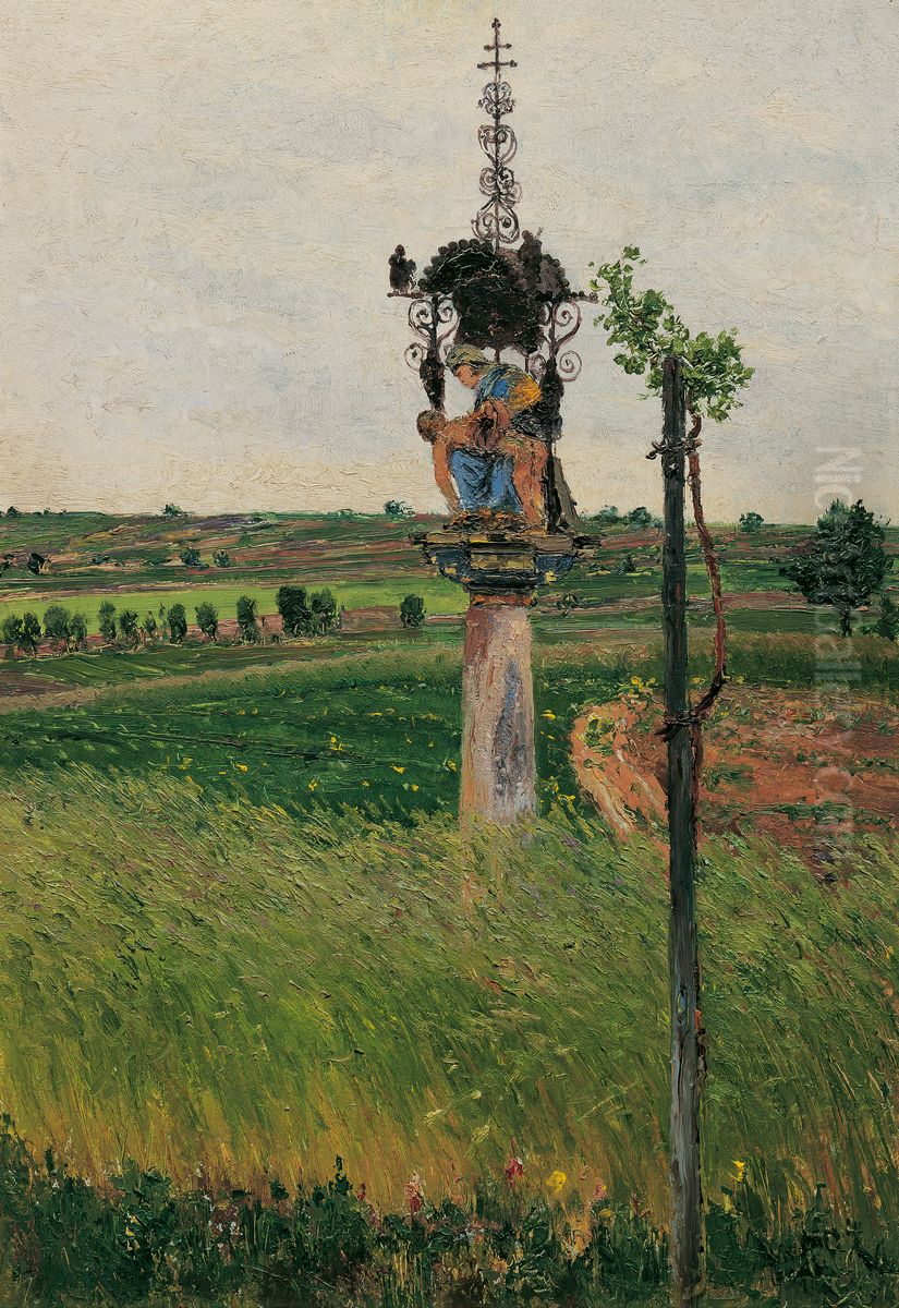 Wayside Shrine, Lundenburg Oil Painting by Theodor von Hormann