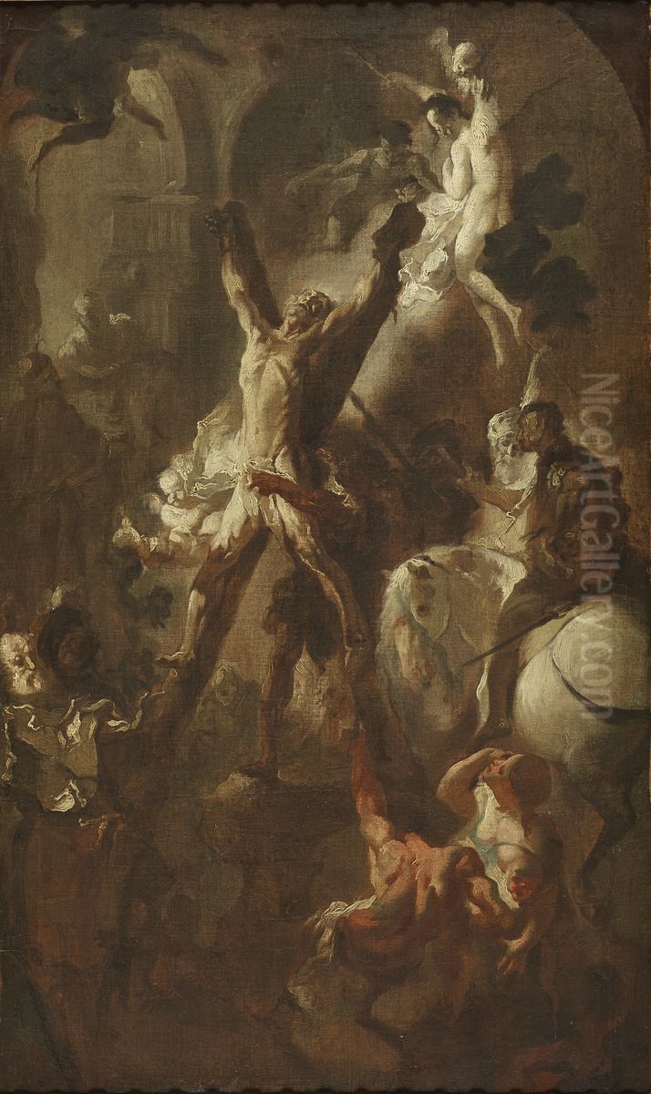 The Martyrdom of St. Andrew Oil Painting by Franz Anton Maulbertsch