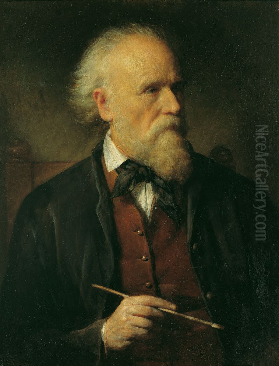 Self Portrait Oil Painting by Friedrich von Amerling