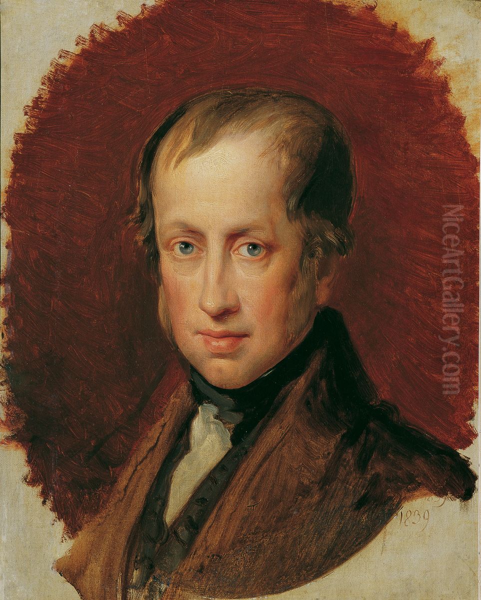 Kaiser Ferdinand I. von Osterreich Oil Painting by Friedrich von Amerling