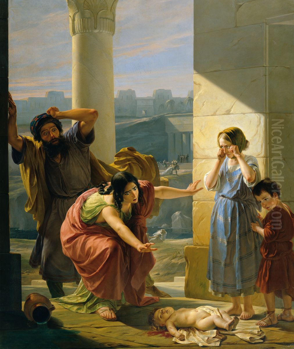 Massacre of the Innocents Oil Painting by Carlo Arienti