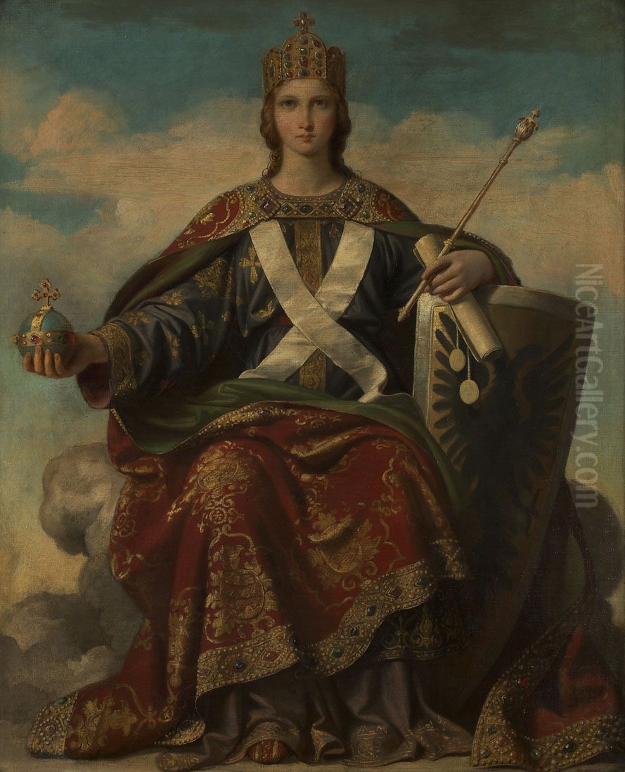 Allegory of Power Oil Painting by Karl von Blaas