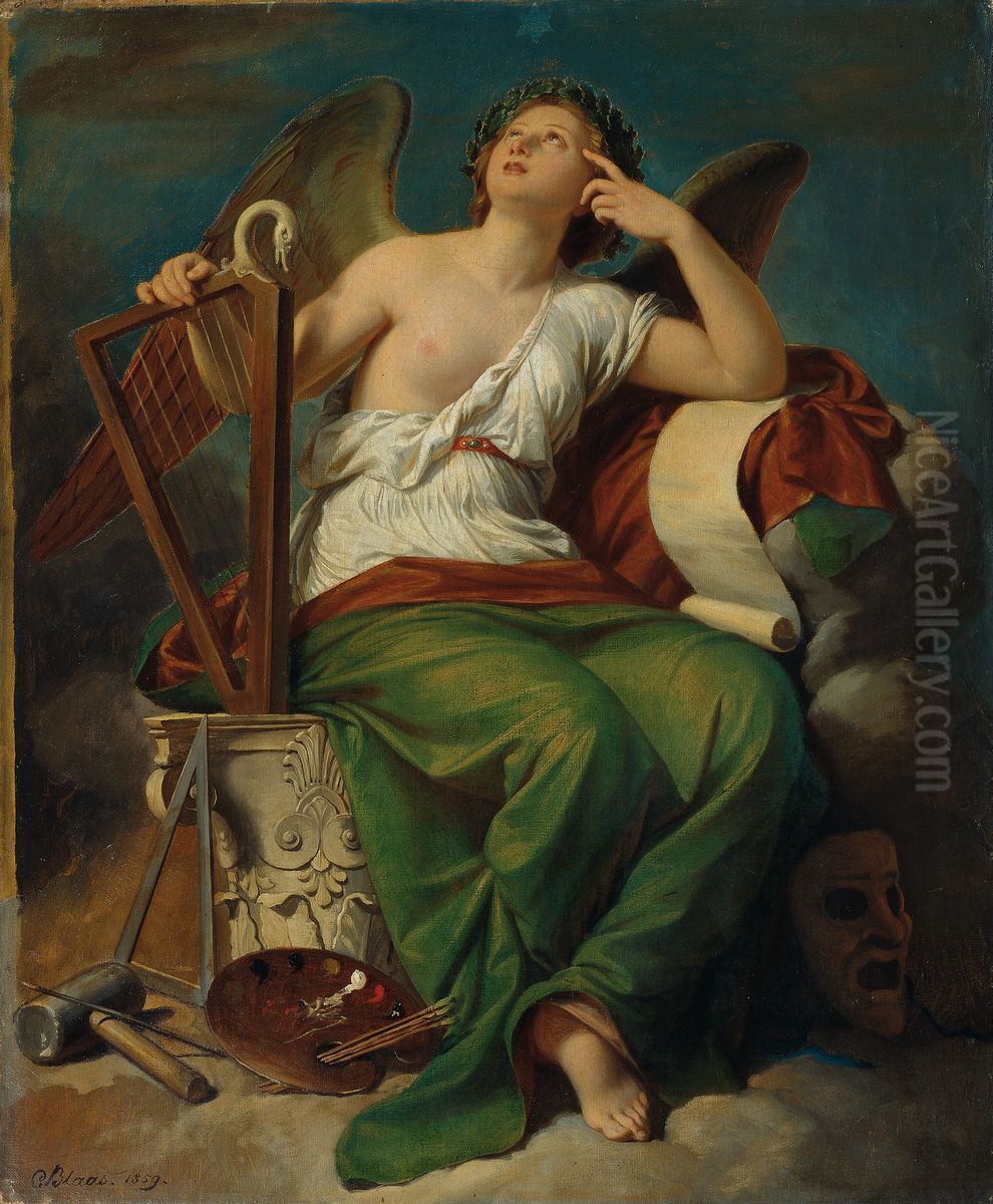 Allegorie der Kunst Oil Painting by Karl von Blaas
