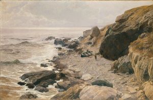 An der Riviera (felsige Kuste)