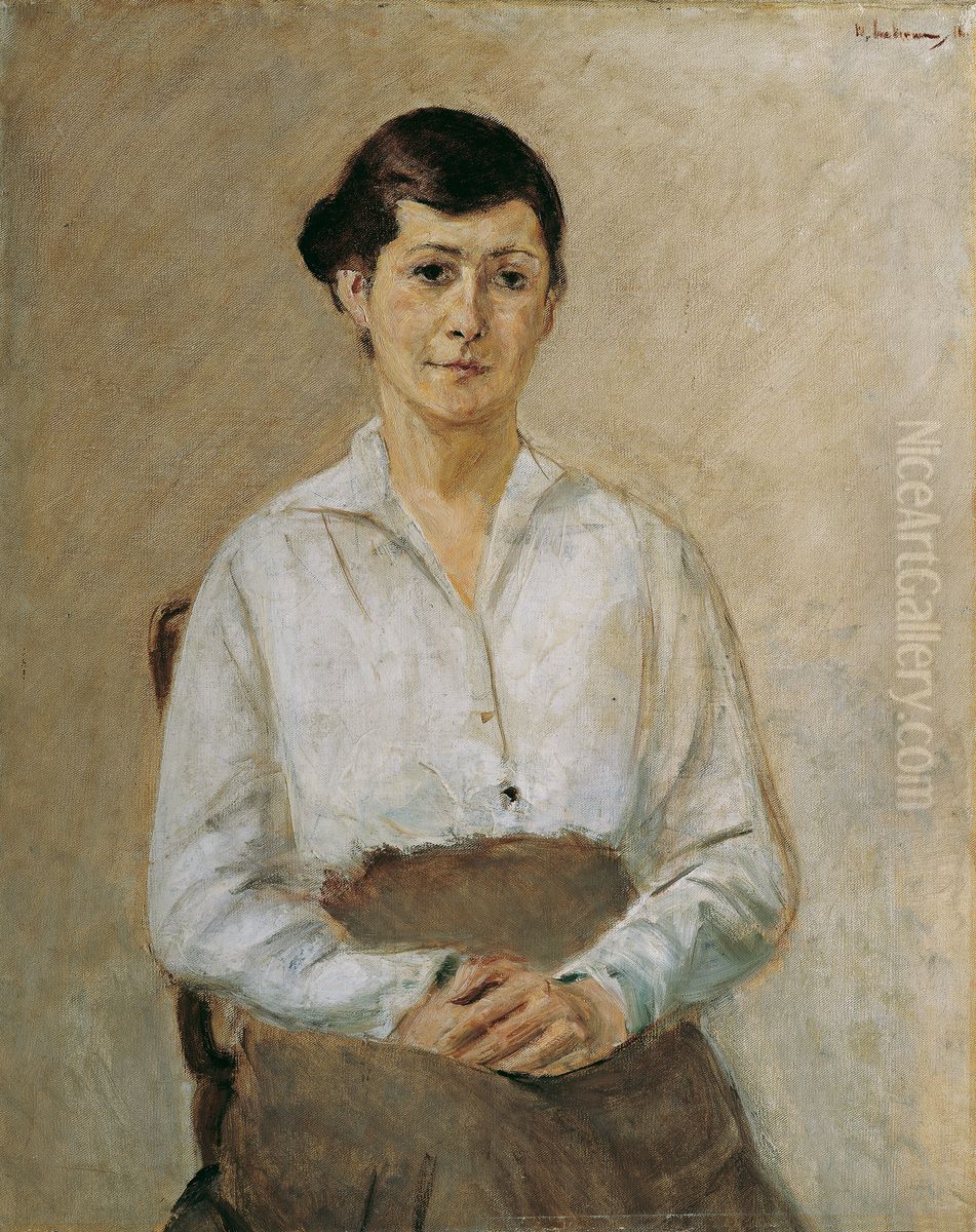 Kathe Liebermann - Die Tochter des Kunstlers Oil Painting by Max Liebermann