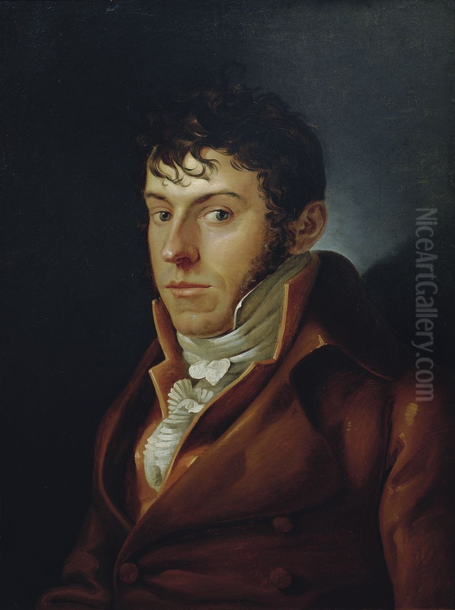 The painter and writer Friedrich August von Klinkowstrom Oil Painting by Philipp Otto Runge