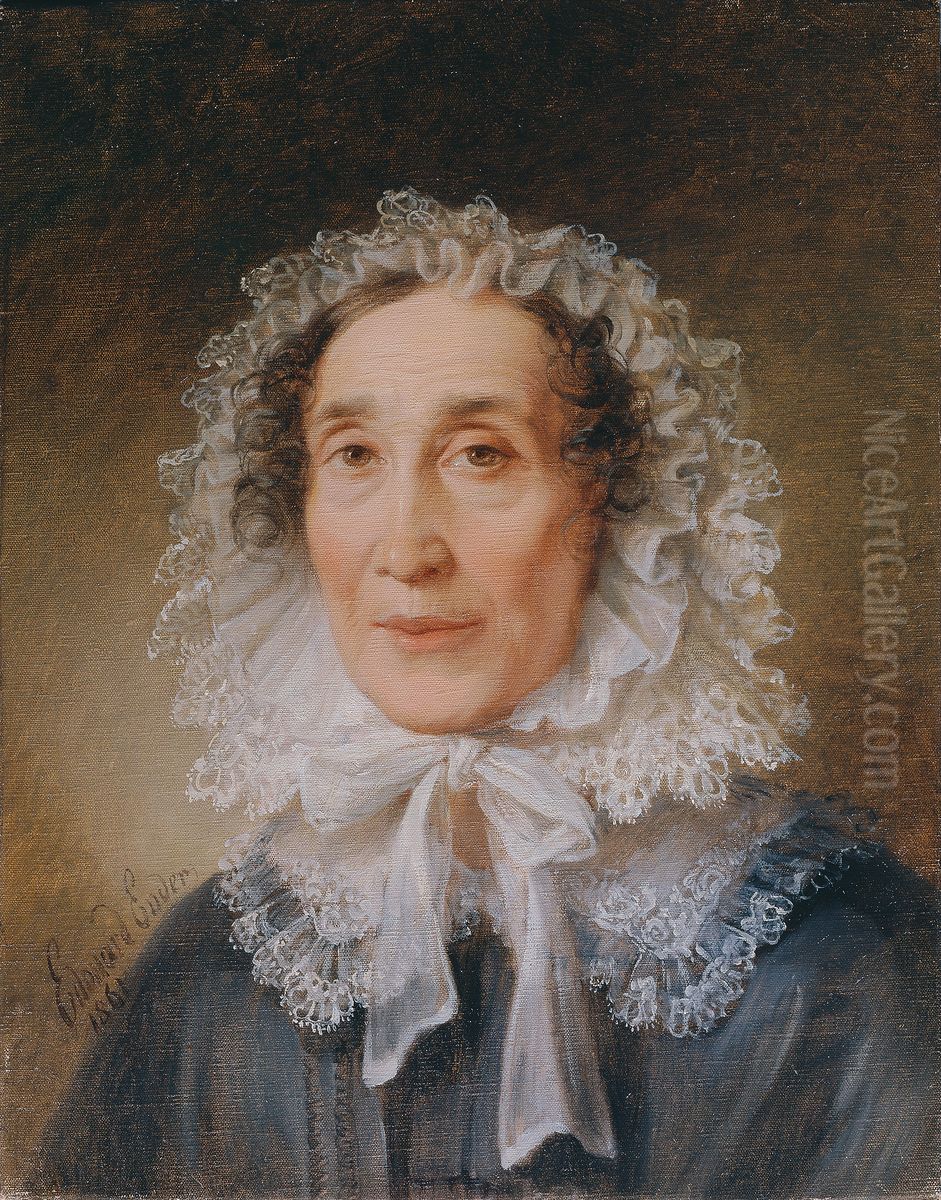 Anna Denk Oil Painting by Eduard Ender