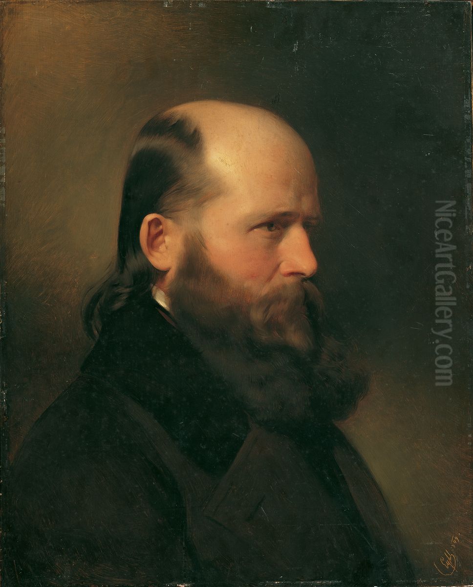 Der Schriftsteller und Musiker Dr. Gross Oil Painting by Franz Eybl