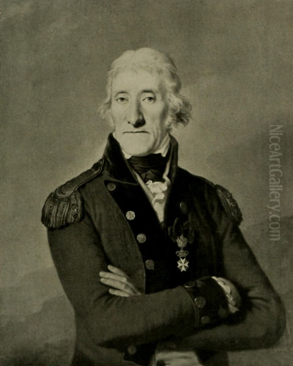 Graf Karl Ferdinand Kinsky (?) in der Tracht eines Ehrenritters des souveranen Malteserritterordens Oil Painting by Joseph Kreutzinger