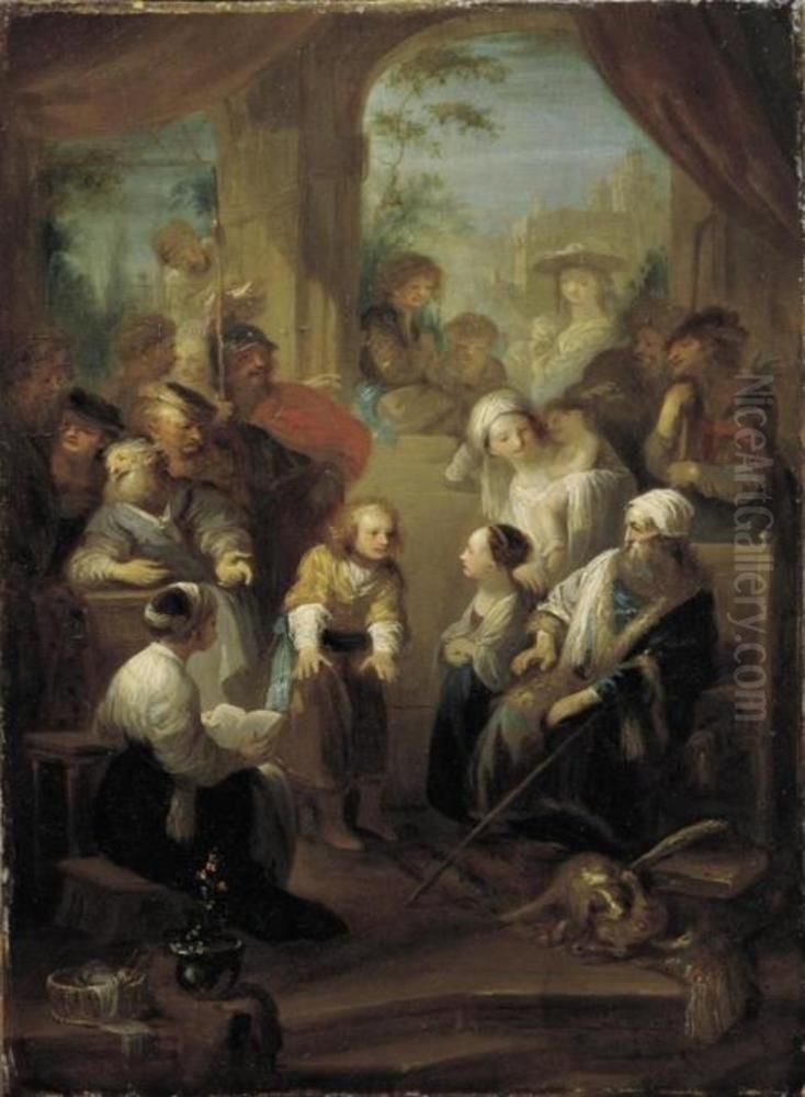 Joseph Tells His Dream Oil Painting by Franz Anton Maulbertsch