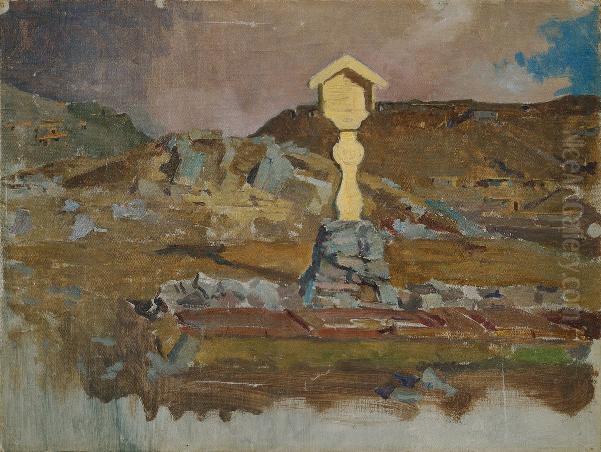 Soldatengrab Oil Painting by John Quincy Adams