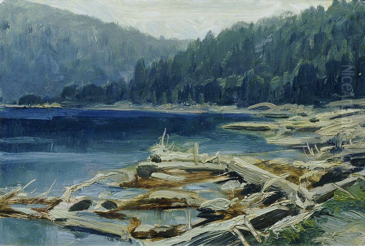 Bohmerwald (aus der Mappe ,,16 Ansichten tschechischer Landschaften 'Ceska Krajina'