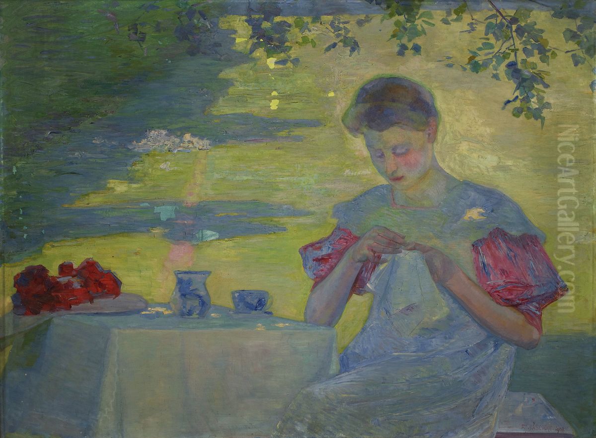 Im Schatten Oil Painting by Franz Jaschke