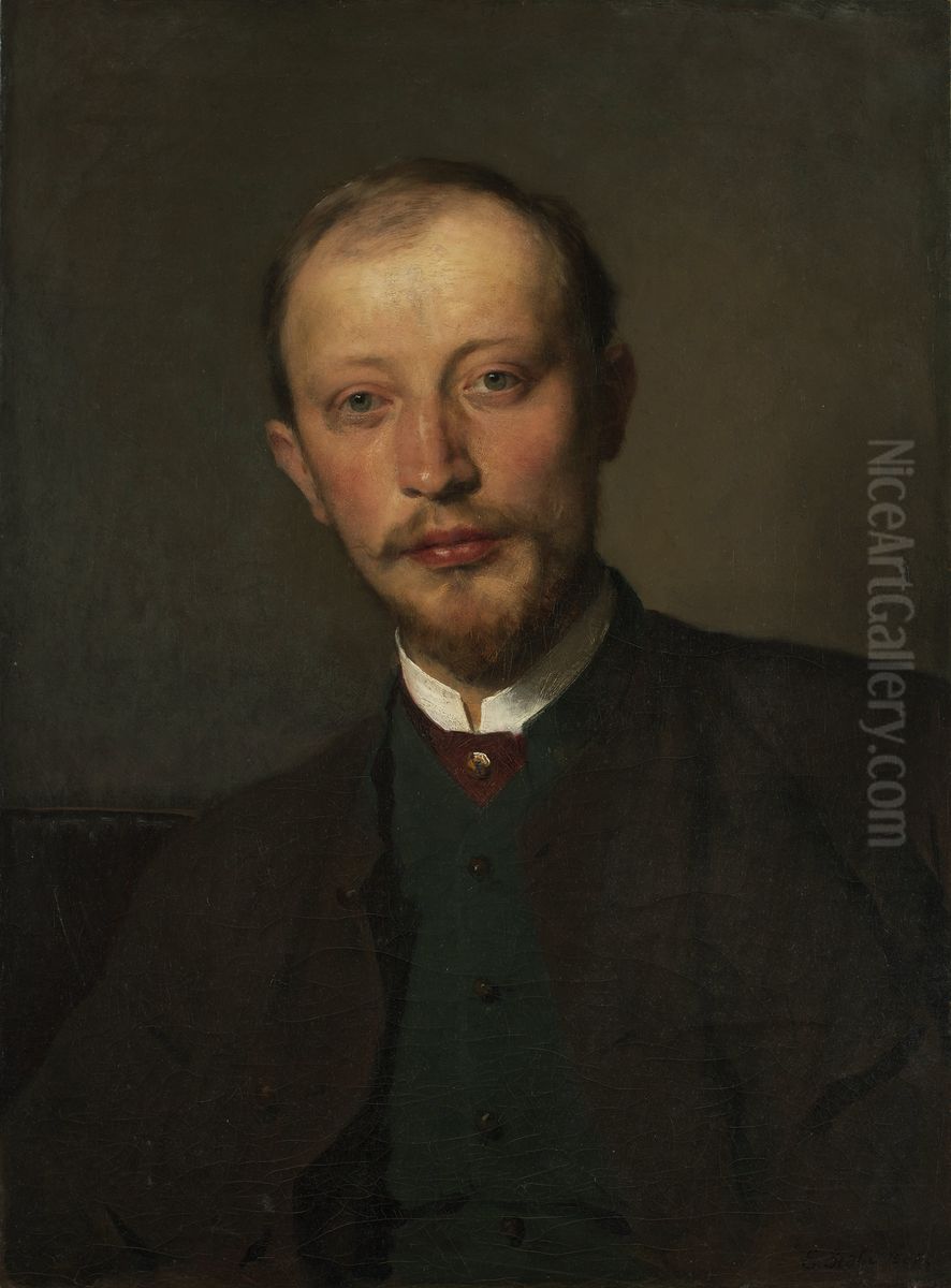 Der Maler Franz Jaschke Oil Painting by Ernst Stohr
