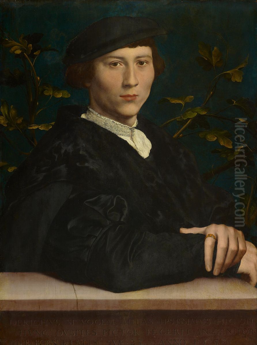 Derich Born (1510?->1549) Oil Painting by Hans Holbein the Younger