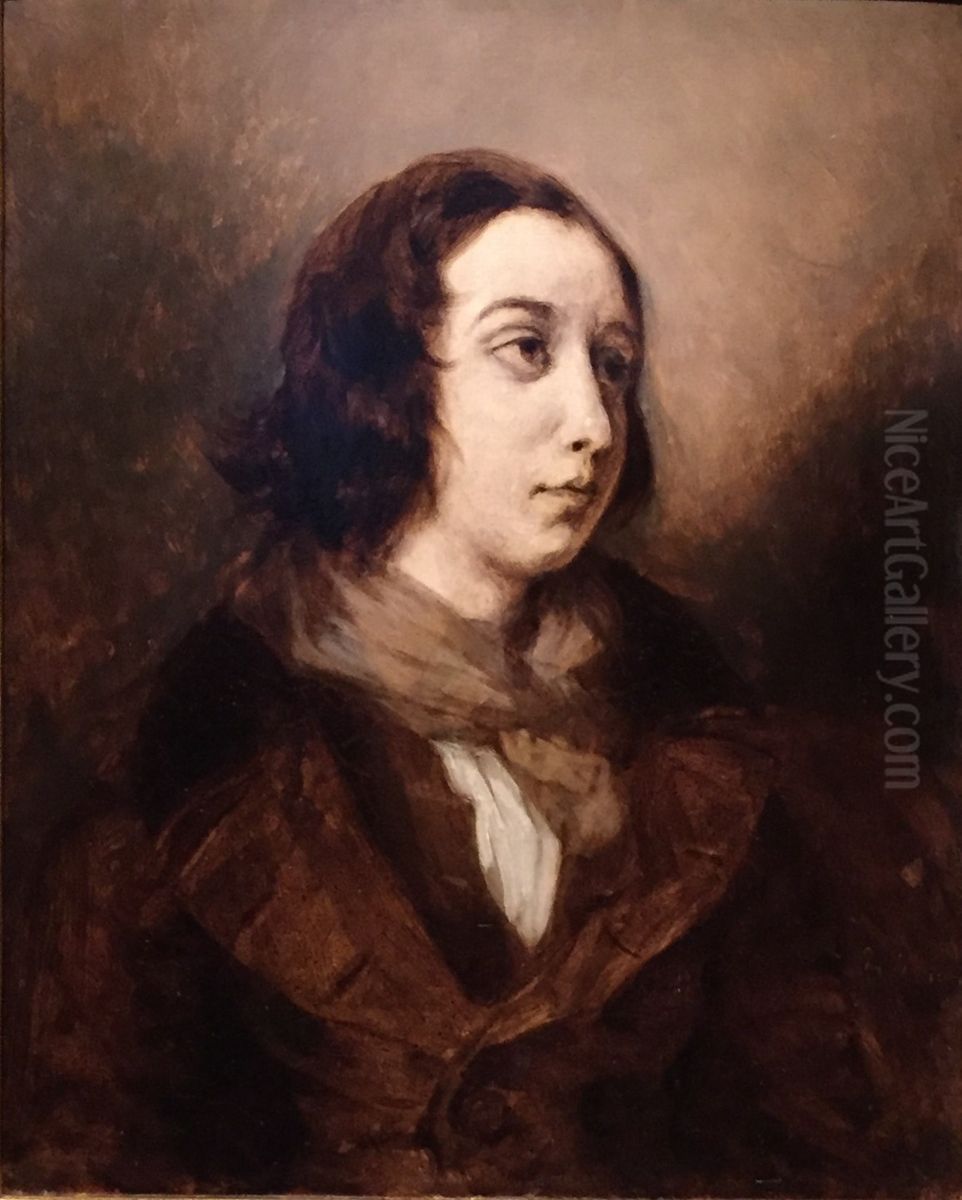 Portrait de George Sand Oil Painting by unknown