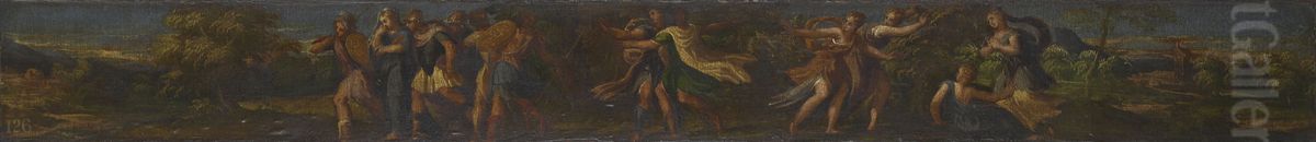 The Abduction of Dinah Oil Painting by Andrea Schiavone