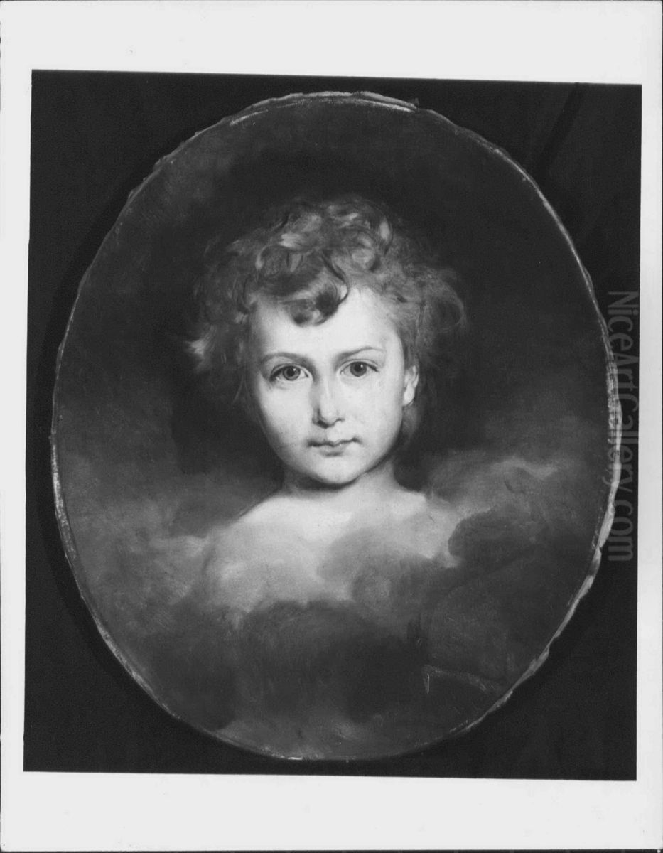 Princess Maud of Wales (1869-1938) Oil Painting by Baron Heinrich von Angeli