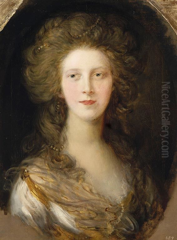 Charlotte, Princess Royal (1766-1828) Oil Painting by Thomas Gainsborough