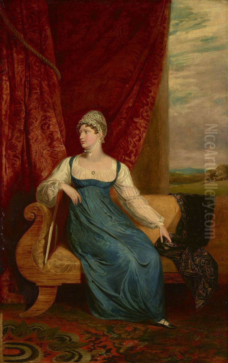 Princess Charlotte (1796-1817) Oil Painting by George Dawe
