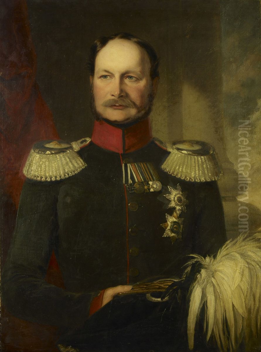 Wilhelm I, Prince of Prussia, later King of Prussia and German Emperor (1797-1888) Oil Painting by Frederick Richard Say