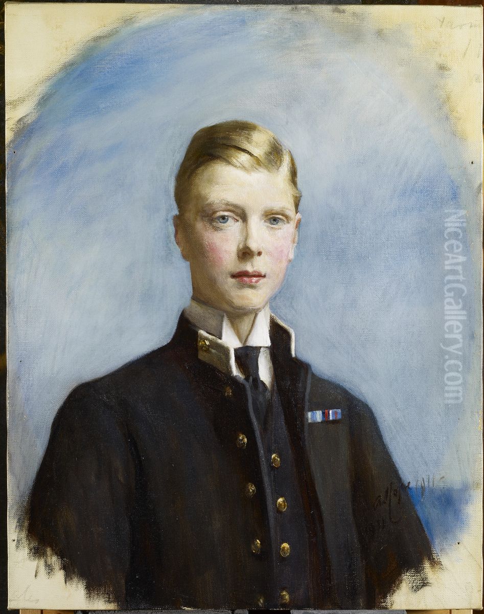 King Edward VIII (1894-1972) when Prince of Wales Oil Painting by Arthur Stockdale Cope