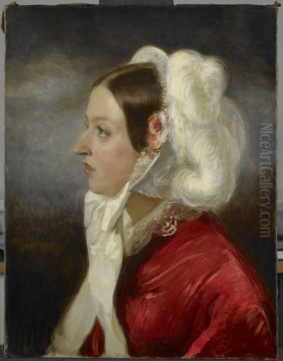 Queen Victoria (1819-1901) Oil Painting by Charles Louis Muller