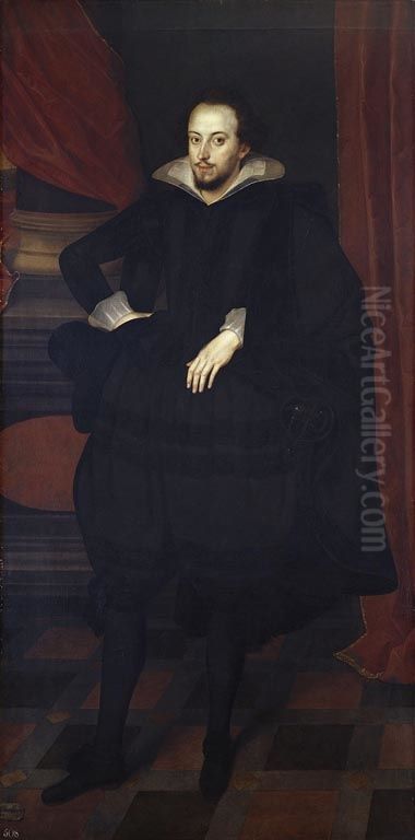 Louis Frederick, Duke of Wurtemberg (1586-1631) Oil Painting by Marcus Gheeraerts the Younger