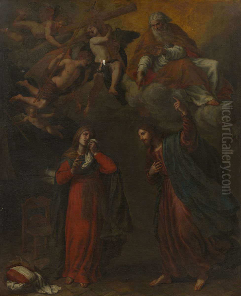 Christ Taking Leave of his Mother and Foretelling his Passion Oil Painting by Alessandro Turchi
