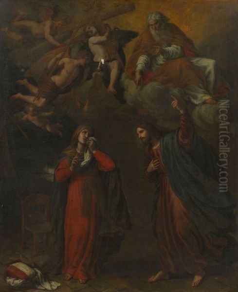 Christ Taking Leave of his Mother and Foretelling his Passion Oil Painting by Alessandro Turchi